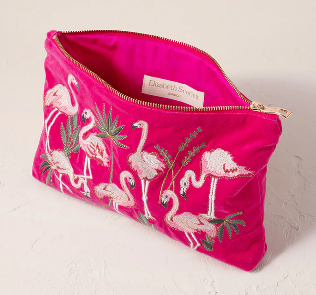 Elizabeth Scarlett  ワイルドフラワー ポーチ ピンク Wildflower Makeup Bag – Elizabeth Scarlett